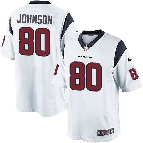 Youth Limited Andre Johnson Nike Jersey White Road - #80 NFL Houston Texans